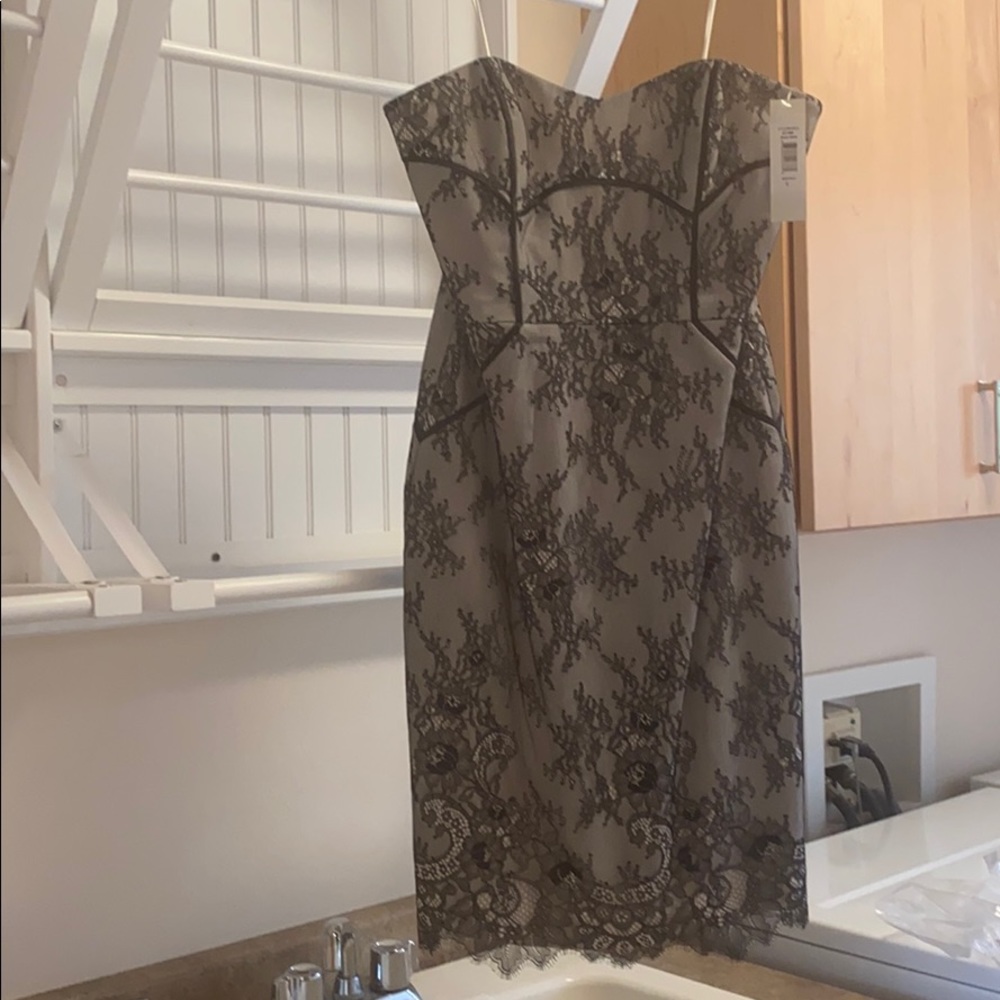 Badgley Mischka Strapless Dress